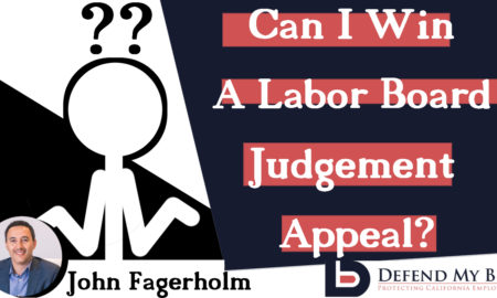 labor board judgement appeal