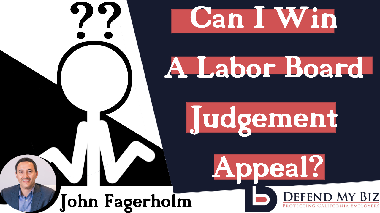 labor board judgement appeal