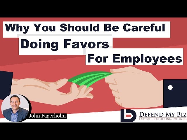 favors for employees