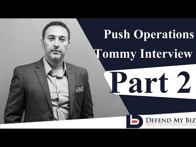 Push Operations Interview Part 2